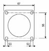 Interruttore staccabatteria 12-24V con maniglia rotativa