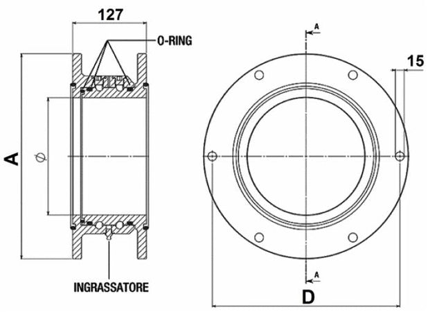 Giunto girevole Ø 200