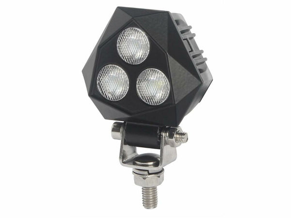 Faro da lavoro 3 LED triangolare ampio raggio freddo 9W