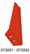 Coltello vomere adattabile Kverneland 073091 dx