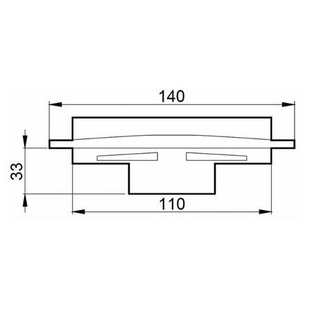 Coperchio per cisterne con Ø 110mm e altezza 33mm
