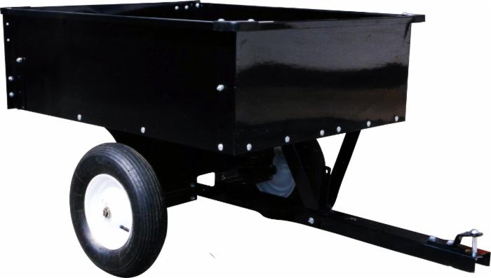 Carrello ribaltabile a 2 ruote per trattorini rasaerba