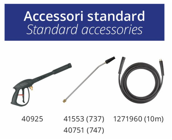 Idropulitrice professionale ad alta pressione AR 747 da 540 L/h