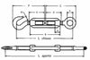 Tenditore Occhio Gancio Acciaio Ø 3/8 L min 196mm confezione da 10 pezzi