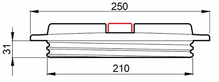 Coperchio a sfiato fisso a labirinto