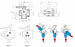 Valvola sfera 3 vie o flusso continuo G 1 1/2