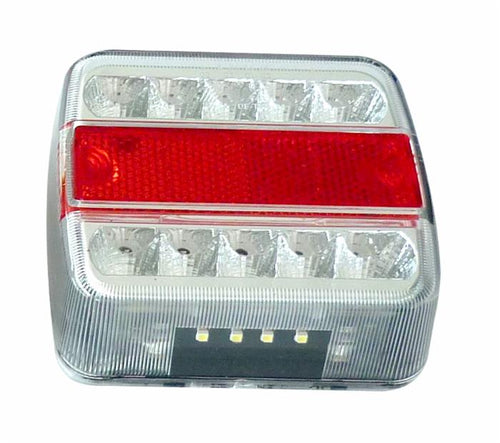 Fanale posteriore dx-sx a LED 13,5V 105,6x97,9x36,4mm