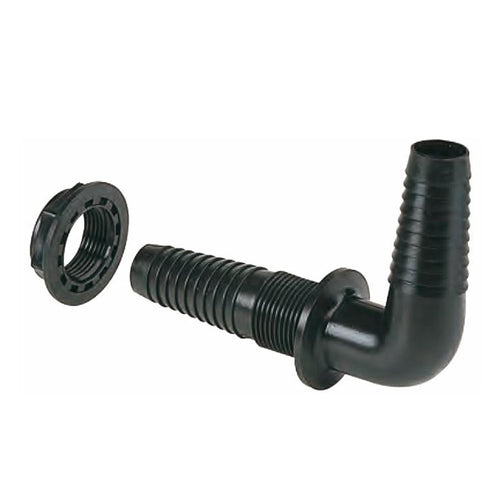 Raccordo passaparete curvo 15-17mm