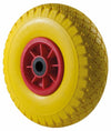 Ruota per carrelli gialla in poliuretano 3.00x4” portata 50kg Ø 250mm
