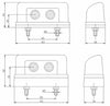 Luce targa a LED 10-30V