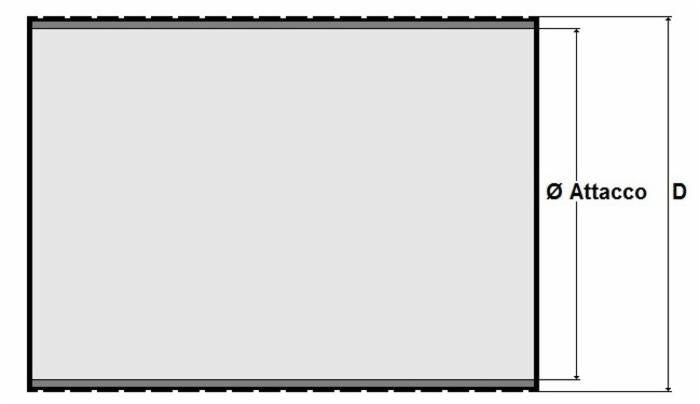 Tubo flessibile Ø 45x50 6mt
