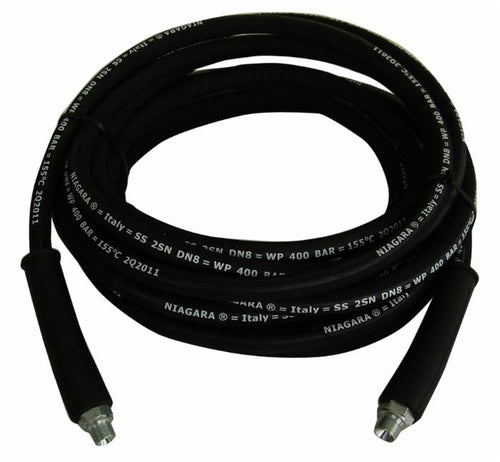 Tubo raccordato idropulitrice 15 mt completo di manicotti