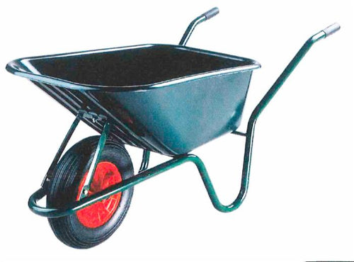 Carriola con vasca in plastica da 100L