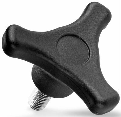 Volantino 3 bracci Ø 80mm con perno M10x30mm confezione da 5 pezzi