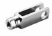 Forcella gambo rotante filetto M6 dx lunghezza 12mm confezione da 3 pezzi