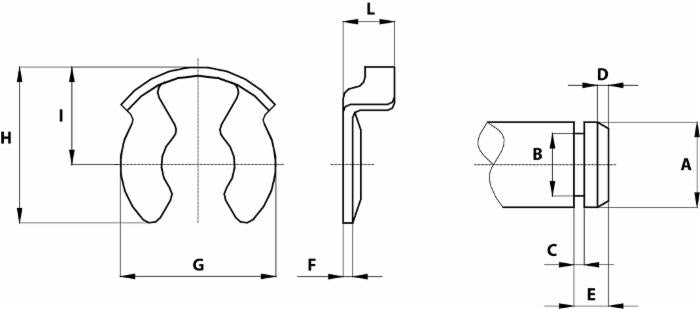 Molla per perno Ø 8mm L= 4,1mm confezione da 40 pezzi