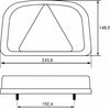 Fanale posteriore sx a 53 LED 12V 243,6x148,5x48mm
