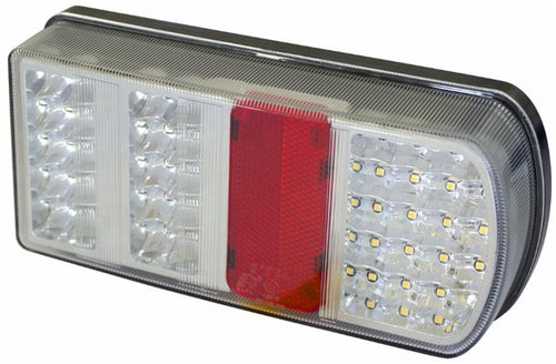 Fanale posteriore sx a 43 LED 227,6x105,8x55mm 12V