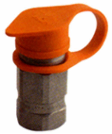 Tappo parapolvere Faster di colore rosso per innesti rapidi faccia piana maschio da M1/4"
