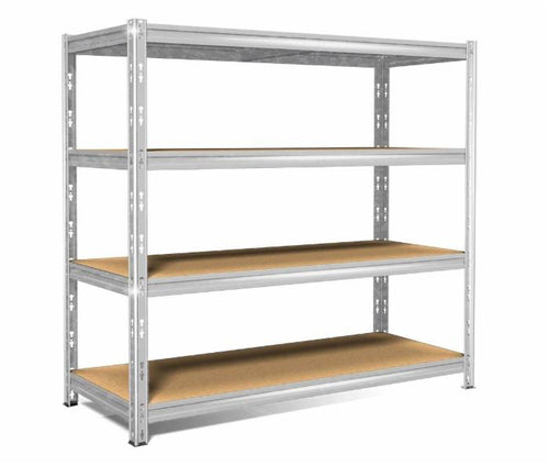 Scaffale legno metallo a incastro L150xH180xP60