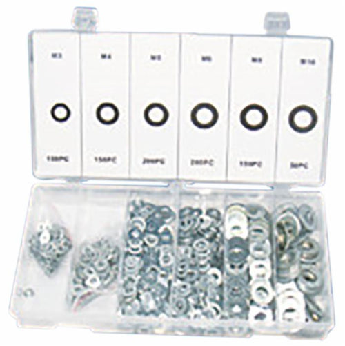 Assortimento rondelle piane da 900 pezzi