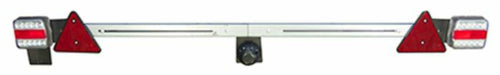 Barra con fanali posteriori LED lunghezza regolabile 1,4-2,1 metri