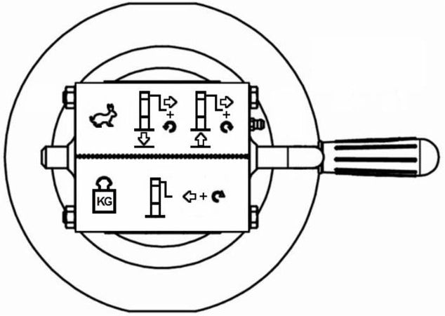 Servotimone doppia marcia 80 x 750