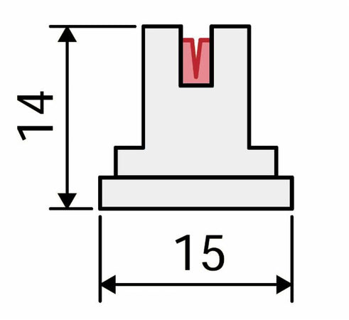 Ugello a ventaglio ad ampio spettro ceramico WRC 110° blu confezione da 5 pezzi
