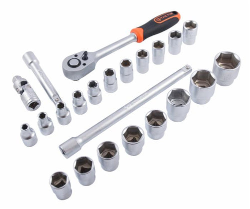 Vaschetta assortimento chiavi a bussola 1/2 da 23 pezzi