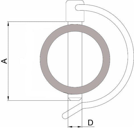 Spina per tubazioni ø12x75mm confezione da 15 pezzi