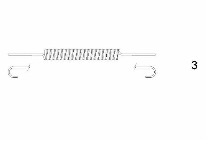 Distanziale a molla cat. II lunghezza 500-720mm leggero
