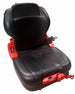 Sedile Komodo in sky nero con sospensione meccanica e microswitch