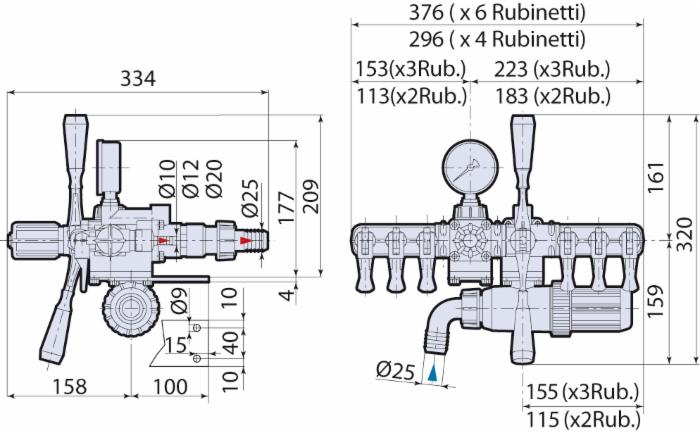 Gruppo a distanza ucm 4 vie
