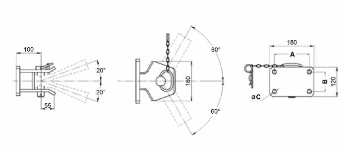Gancio di traino omologato con perno ø 28mm