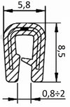 Guarnizione coprilamiera fino a 2,5mm (20 mt)