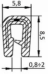 Guarnizione coprilamiera fino a 2,5mm (20 mt)