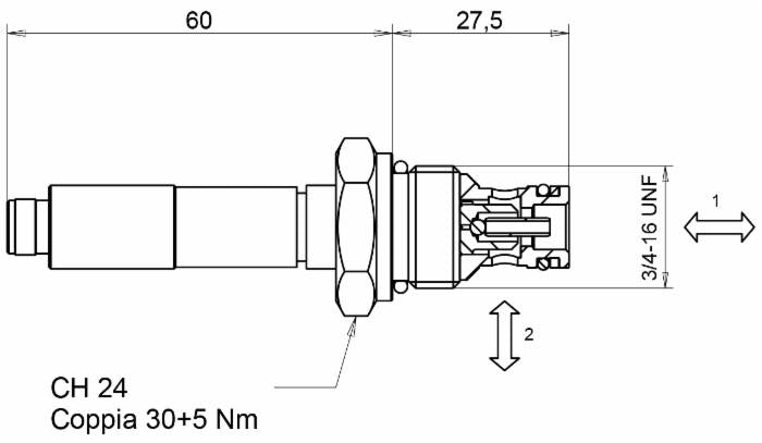 Valvola elettrica a 2 vie normalmente aperta 24VDC
