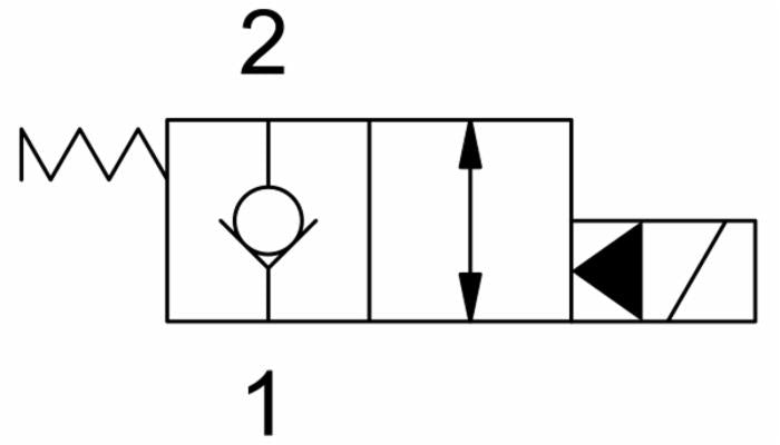 Valvola elettrica a 2 vie normalmente chiusa 12VDC