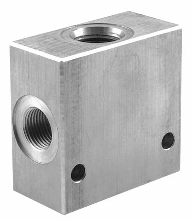 Corpo in alluminio per valvole elettriche a 2 vie