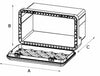 Cassetta porta attrezzi in plastica 630x450x480mm