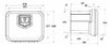 Cassetta porta attrezzi in plastica 410x348x340mm