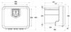 Cassetta porta attrezzi in plastica 480x400x400mm