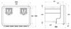 Cassetta porta attrezzi in plastica 630x450x480mm