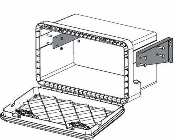 Staffe per montaggio cassette verniciate a polvere