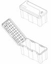Cassetta porta attrezzi in plastica 1 serratura