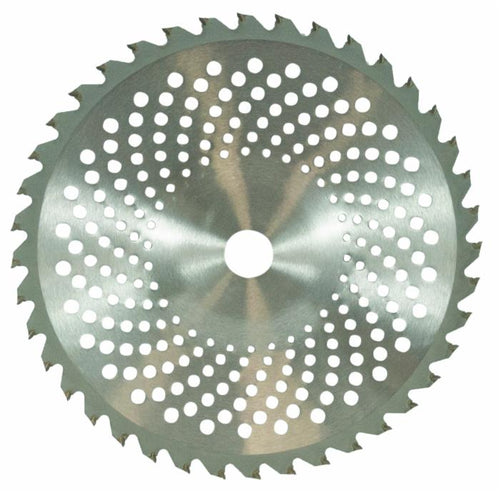 Disco di ricambio per decespugliatore con 40 denti e placchette in tungsteno con profilo bombato ampiezza taglio 255mm