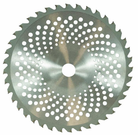 Disco di ricambio per decespugliatore con 40 denti e placchette in tungsteno con profilo bombato ampiezza taglio 255mm