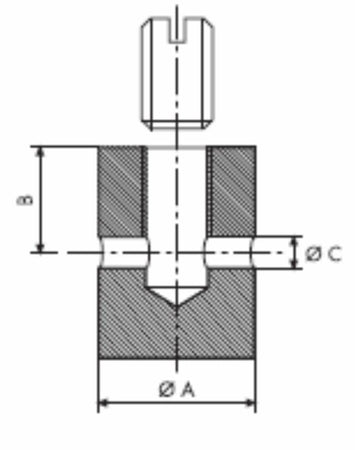 Morsetto serrafilo con una vite senza testa Ø cavo 2mm confezione da 30 pezzi