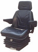 Sedile Top in sky nero con sospensione meccanica e braccioli