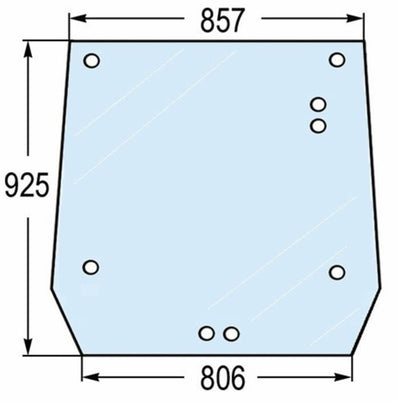 Lunotto posteriore adattabile al riferimento originale CNH 5089562
